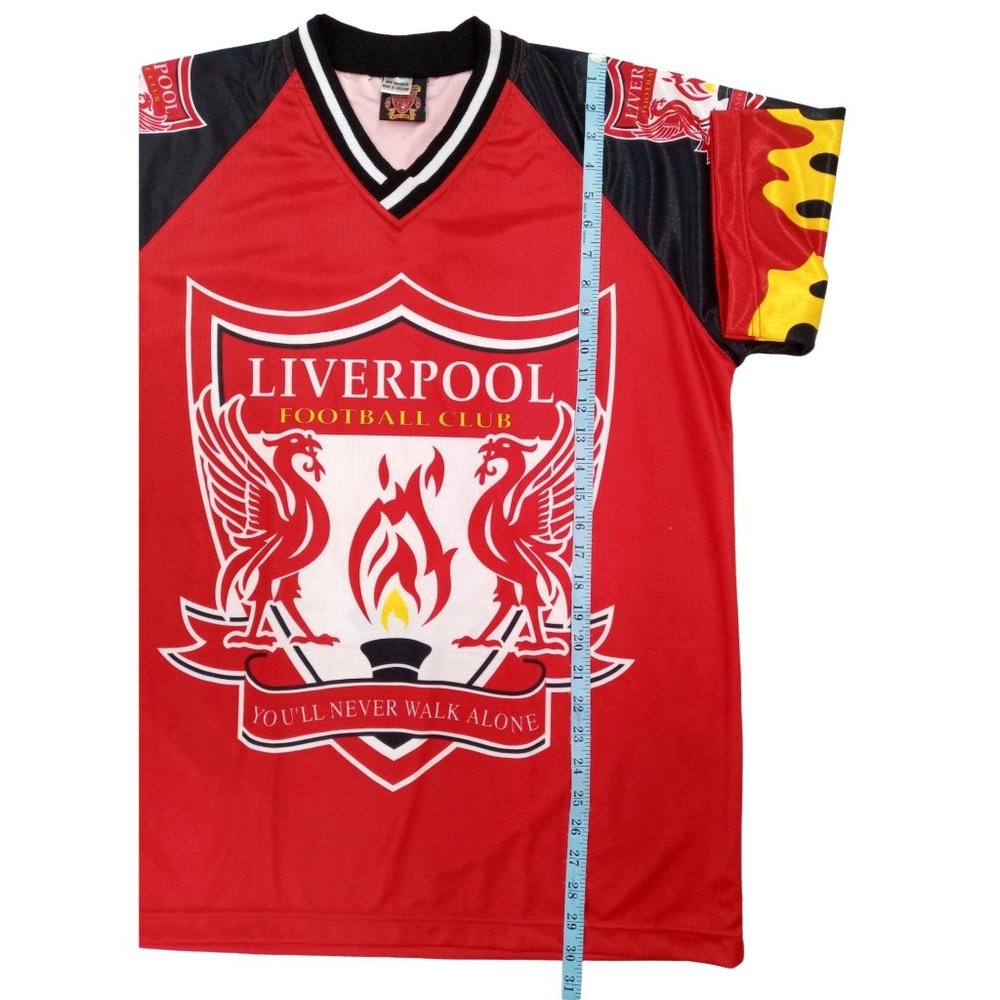 Vintage Liverpool LFC Football Club Jersey Satin Official England Soccer Enfield - Picture 10 of 12
